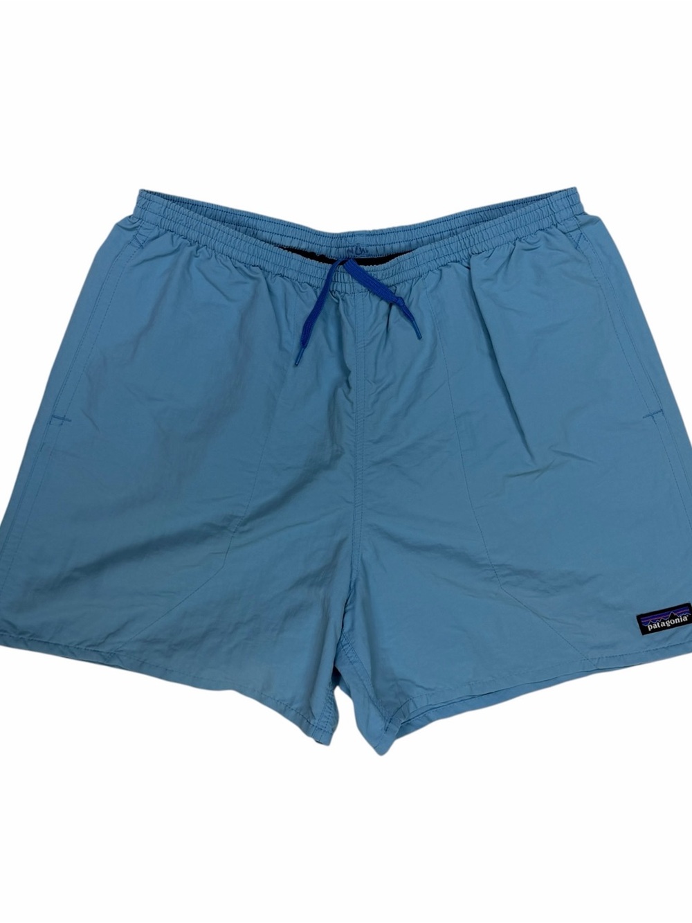 Patagonia Baggies Mens Large Blue 5” Hybrid River Swim Shorts Trunks Trail 57022